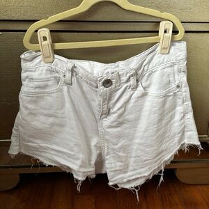 Banana Republic White Jean Shorts
